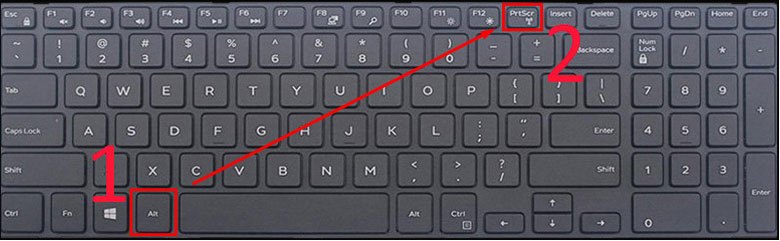 Tổ hợp phím Alt + Print Screen: